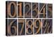 Numbers from Zero to Nine and Percent Symbol-PixelsAway-Stretched Canvas