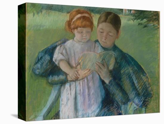 Nurse Reading to a Little Girl, 1895-Mary Stevenson Cassatt-Premier Image Canvas