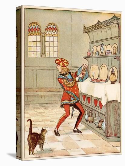 Nursery, Rhyme, the Queen of Hearts, Caldecott, 3 of 8-Randolph Caldecott-Stretched Canvas