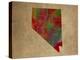 NV Colorful Counties-Red Atlas Designs-Premier Image Canvas