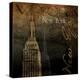 NY NY NY-Jace Grey-Stretched Canvas