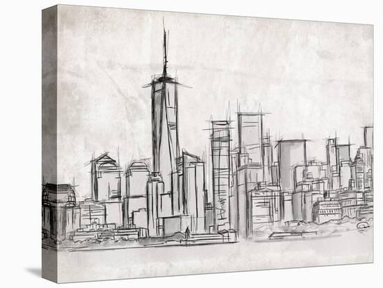 NY Skyline-OnRei-Stretched Canvas