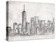 NY Skyline-OnRei-Stretched Canvas