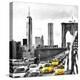 NY Taxis Bridge-Philippe Hugonnard-Premier Image Canvas