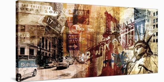 NY Wall Street-Sven Pfrommer-Stretched Canvas