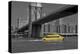 Ny Water Taxi under Brooklyn Bridge-Phil Maier-Premier Image Canvas