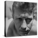 Ny Yankee Baseball Player Mickey Mantle in Backyard at Home-Ralph Morse-Premier Image Canvas