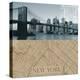 NYC Map I-The Vintage Collection-Stretched Canvas