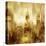 NYC - Reflections in Gold I-Kate Carrigan-Stretched Canvas