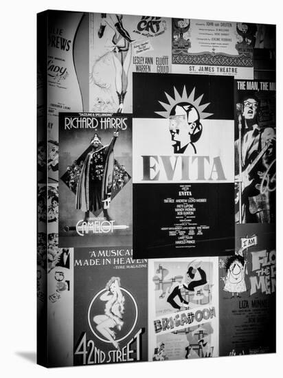 NYC Street Art - Patchwork of Old Posters of Broadway Musicals - Times Square - Manhattan-Philippe Hugonnard-Premier Image Canvas