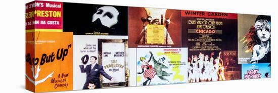 NYC Street Art - Patchwork of Old Posters of Broadway Musicals - Times Square - Manhattan-Philippe Hugonnard-Premier Image Canvas