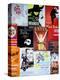 NYC Street Art - Patchwork of Old Posters of Broadway Musicals - Times Square - Manhattan-Philippe Hugonnard-Stretched Canvas