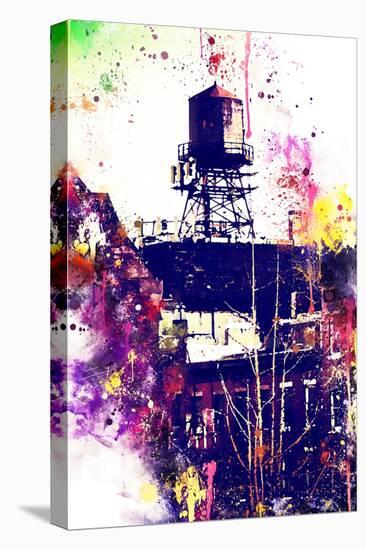 NYC Watercolor Collection - Watertank-Philippe Hugonnard-Stretched Canvas