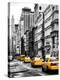NYC Yellow Taxis / Cabs on Broadway Avenue in Manhattan - New York City - United States-Philippe Hugonnard-Premier Image Canvas