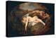 Nymph and Satyr (Jupiter and Antiop)-Jean Antoine Watteau-Premier Image Canvas