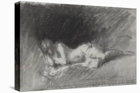 Nymphe endormie-Jean Jacques Henner-Premier Image Canvas