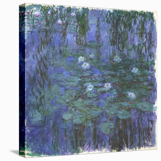 Nymphéas Bleus (Blue Water Lilies) by Claude Monet-Claude Monet-Premier Image Canvas