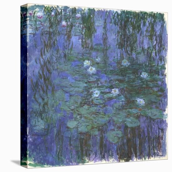 Nymphéas Bleus (Blue Water Lilies) by Claude Monet-Claude Monet-Premier Image Canvas