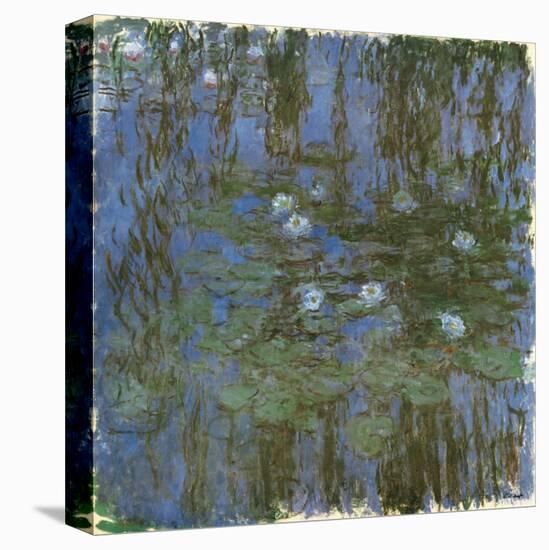 Nympheas Bleus-Claude Monet-Stretched Canvas