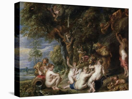 Nymphs and Satyrs, C. 1615-Peter Paul Rubens-Premier Image Canvas