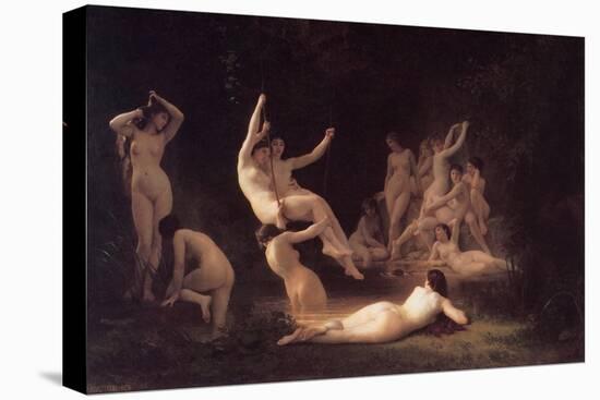 Nyphaeum-William Adolphe Bouguereau-Stretched Canvas