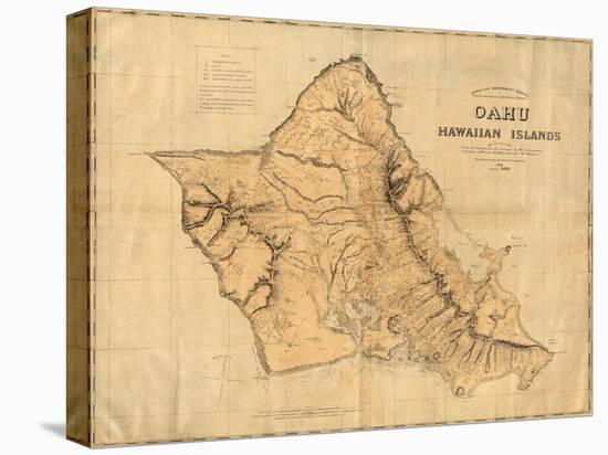 Oahu, Hawaiian Islands, c.1881-null-Stretched Canvas