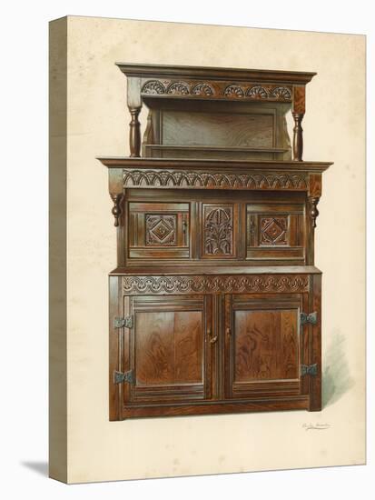 Oak Court Cupboard-Shirley Charles Llewellyn Slocombe-Premier Image Canvas