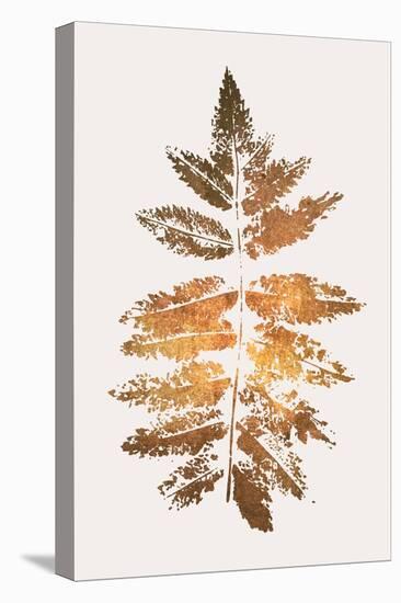 Oak Leaf Print  Gold-Kubistika-Premier Image Canvas