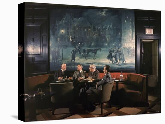 Oak Room Bar at the Plaza Hotel Stands Where a Wall Street Broker Once Had an Office-Dmitri Kessel-Premier Image Canvas