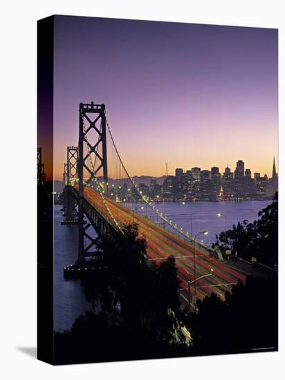 Oakland Bay Bridge, San Francisco, California, USA-Walter Bibikow-Premier Image Canvas