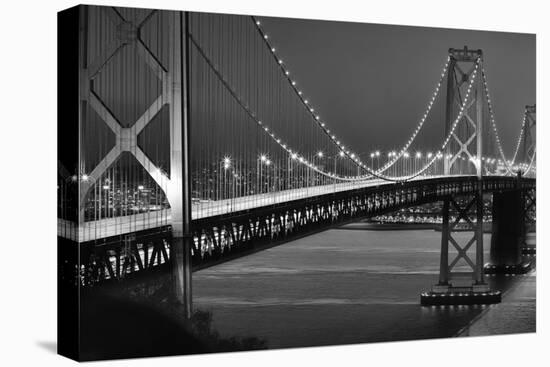 Oakland Bridge 2 BW-Moises Levy-Premier Image Canvas