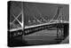 Oakland Bridge 2 BW-Moises Levy-Premier Image Canvas