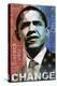 Obama: Change-Keith Mallett-Stretched Canvas