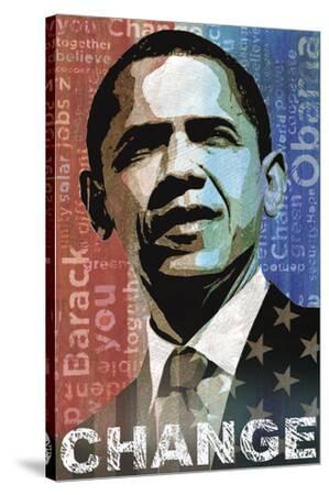 24x36 BELIEVE by KEITH MALLET BARACK OBAMA CANVAS