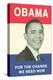 Obama Poster, Change We Need-null-Stretched Canvas