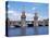 Oberbaum Bridge and River Spree, Berlin, Germany-Hans Peter Merten-Premier Image Canvas