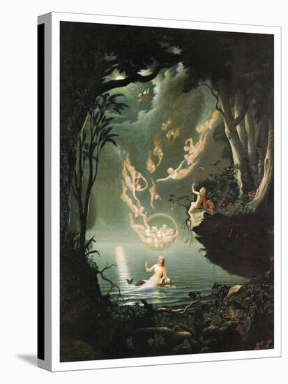 Oberon And The Mermaid-Douglas Harvey-Stretched Canvas