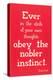 Obey the Nobler Instinct, Emerson-null-Stretched Canvas