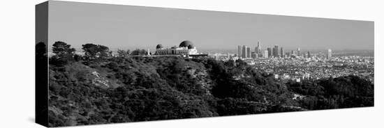 Observatory on a Hill with Cityscape in the Background, Griffith Park Observatory, Los Angeles-null-Premier Image Canvas