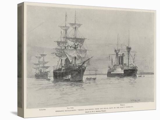 Obsolete Battle-Ships, Vessels Discarded from the Royal Navy by the King's Command-Henry Charles Seppings Wright-Premier Image Canvas