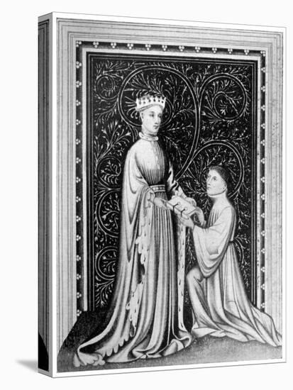Occleve the Poet and King Henry V, C1410-null-Premier Image Canvas