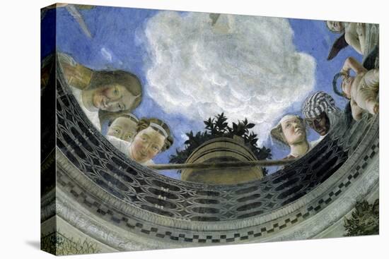 Occulus of the Ceiling of the House of Spouses, Ducal Palace of Mantua, Italy (Camera Degli Sposi,-Andrea Mantegna-Premier Image Canvas