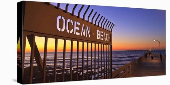 Ocean Beach Pier at Twilight, San Diego, Southern California, USA-Stuart Westmorland-Premier Image Canvas