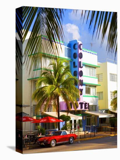Ocean Drive, South Beach, Miami Beach, Florida, USA-Angelo Cavalli-Premier Image Canvas