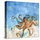 Ocean Octopus-LuAnn Roberto-Stretched Canvas