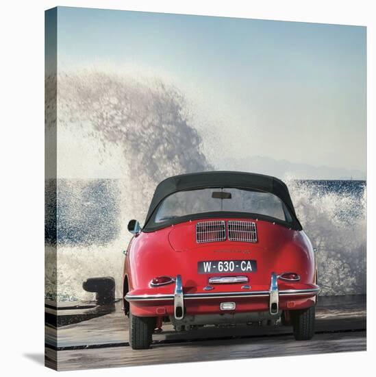 Ocean Waves Breaking on Vintage Beauties (detail 1)-Gasoline Images-Stretched Canvas