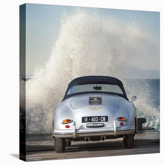 Ocean Waves Breaking on Vintage Beauties (detail 2)-Gasoline Images-Stretched Canvas