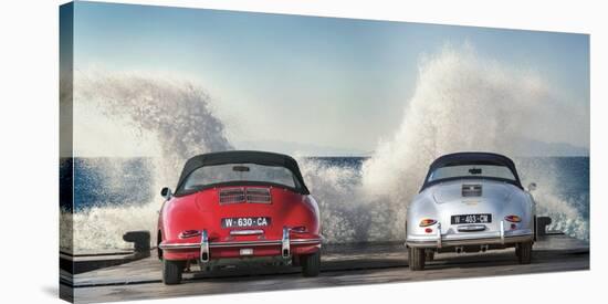 Ocean Waves Breaking on Vintage Beauties-Gasoline Images-Stretched Canvas