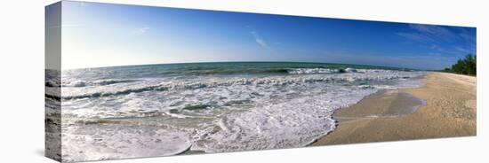 Ocean Waves on Beach Sanibel Island Fl-null-Stretched Canvas