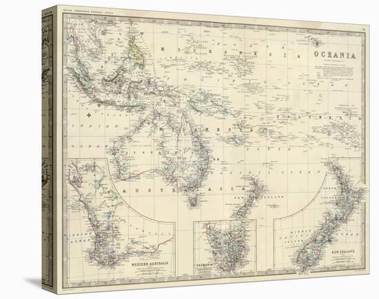 Oceania, c.1861-Alexander Keith Johnston-Stretched Canvas